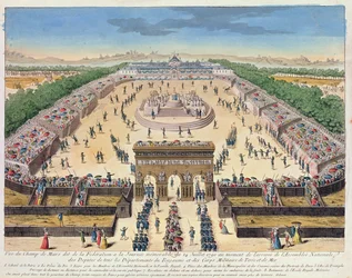 View of the Champs de Mars, 14th July 1790